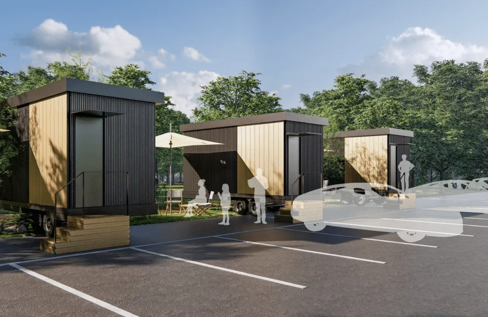 MEGA BOX トレーラーキャビン スライド 13