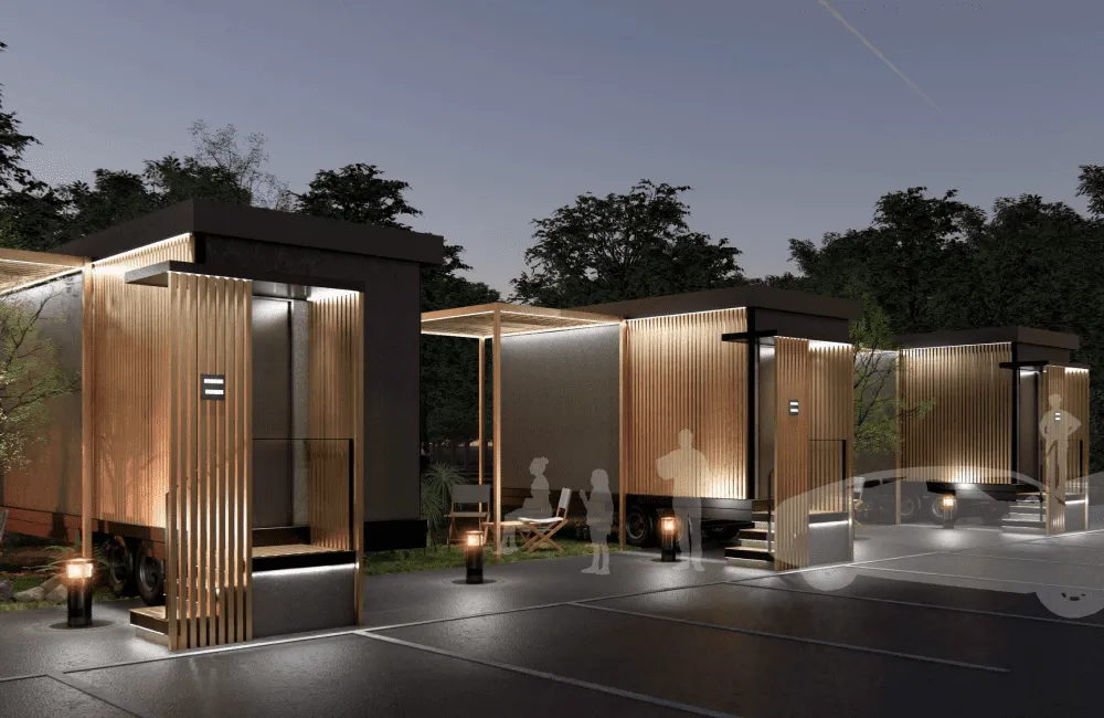 MEGA BOX トレーラーキャビン スライド 14