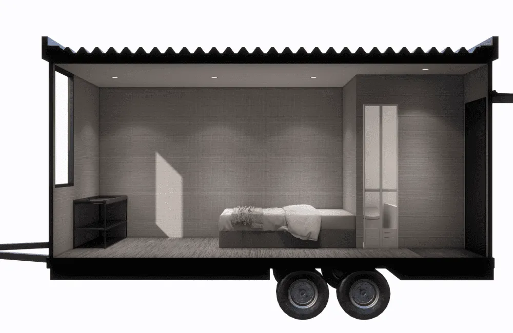 MEGA BOX トレーラーキャビン スライド 15