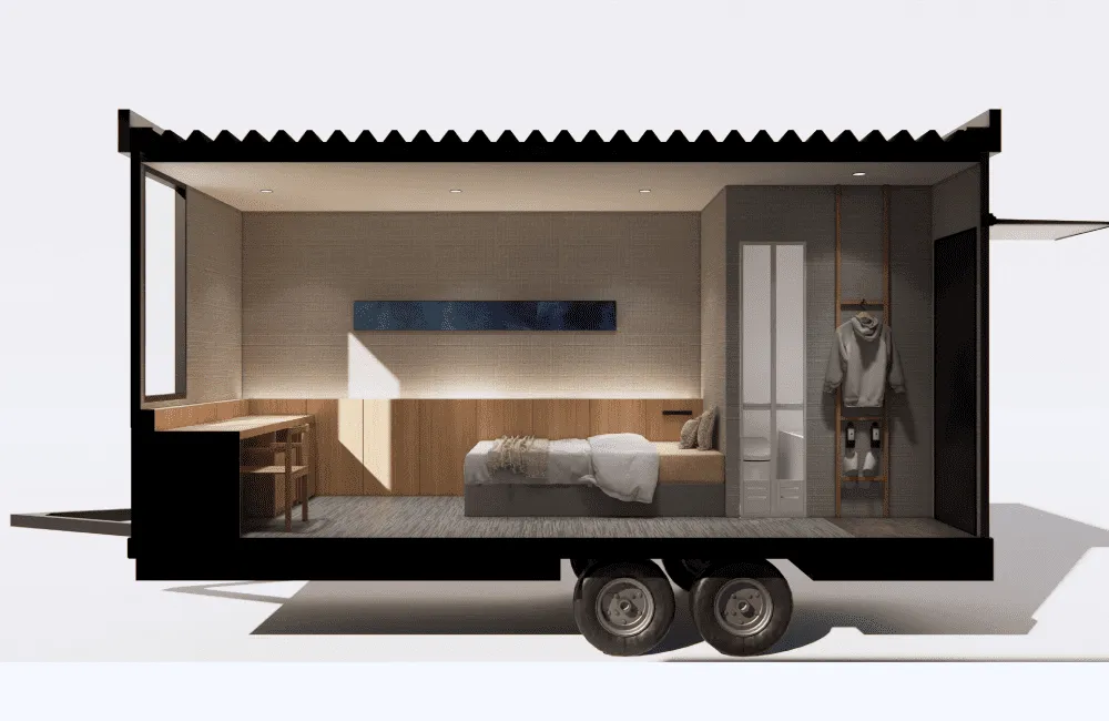 MEGA BOX トレーラーキャビン スライド 17