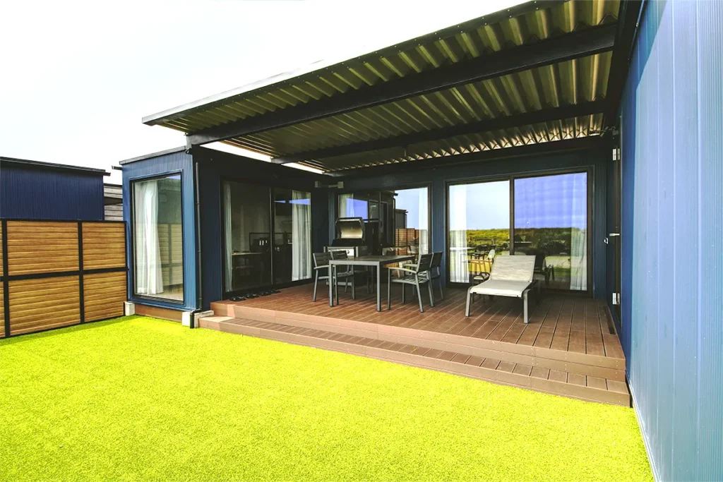 メガボックス建築事例：「千葉県」自然を満喫できるドッグフレンドリーヴィラ（宿泊施設）「MEGABOX」